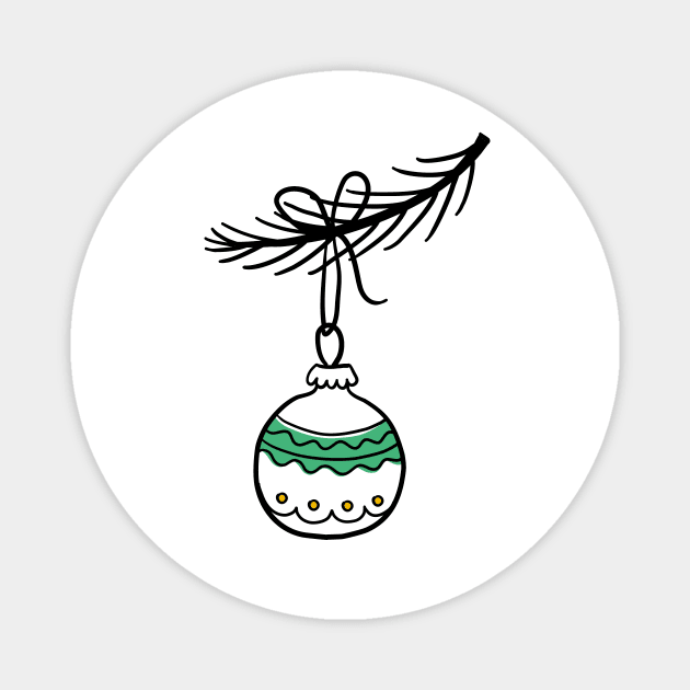 Christmas tree decoration Magnet by DanielK